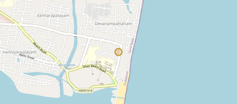 Map of Devanampattinam, Cuddalore, Tamil Nadu, India