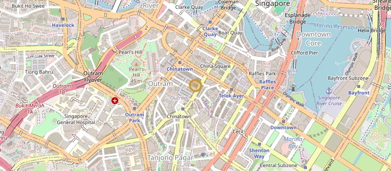 Map of Chinatown, Singapore